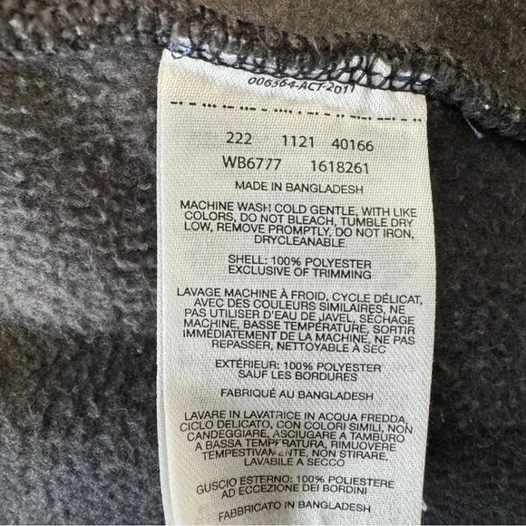 Kids Columbia black and gray check fleece size M - Picture 6 of 7